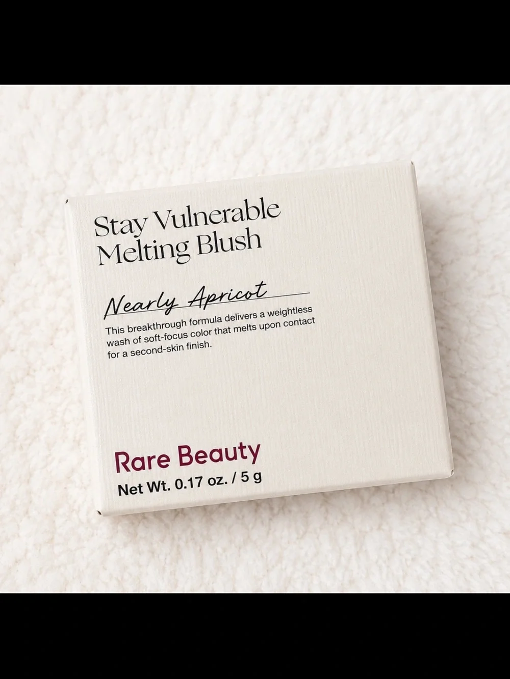 Full size Rare Beauty Stay Vulnerable Melting Blush Nearly Apricot Brand new
